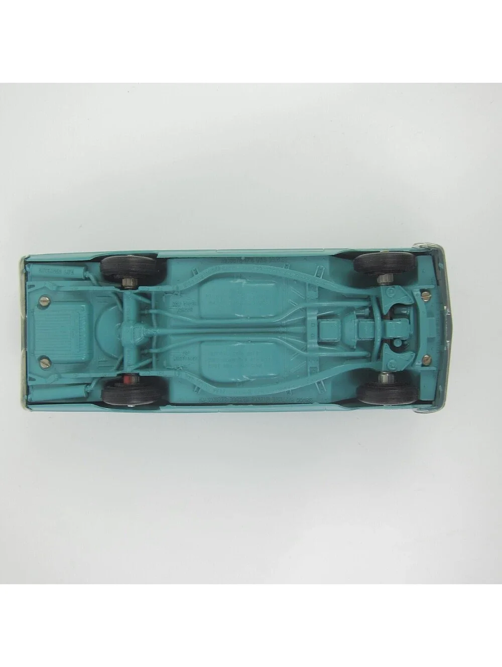 Vintage 1964 Ford Galaxie Sedan Dealer Promo Model Car 500 XL Turquoise Blue